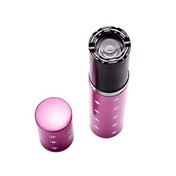 Lipstick Stun Gun for Women, self Defense Flashlight Stun Guns with Safety Disable Pin.Wall Charger Included (Pink)