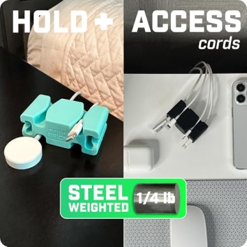 CordBrick Weighted Cord Holder - Sleek Cable Management Solution