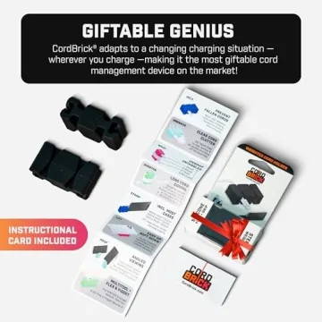 CordBrick Weighted Cord Holder - Sleek Cable Management Solution