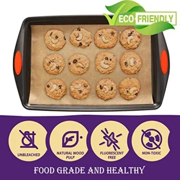 Unbleached Parchment Paper Sheets, 200 Pack for Baking