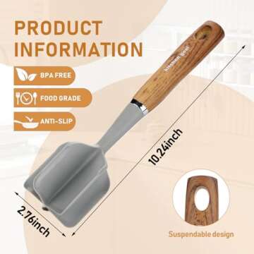 Handle Meat Chopper, Heat Resistant Meat Masher For Hamburger Meat, Ground Beef Smasher, Nylon Hambu...