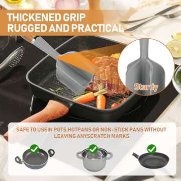 Handle Meat Chopper, Heat Resistant Meat Masher For Hamburger Meat, Ground Beef Smasher, Nylon Hamburger Chopper Utensil, Ground Non Stick Mix Chopper, Potato Masher Tool