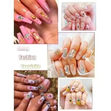 60 Pcs Planet Nail Charms Nail Rhinestones 3D Shiny Saturn Shape Nail Art Alloy Diamond Crystal Luxury Nail Ornament Gems for Girls Nail Art DIY Crafts Decoration Supplies(12 Colors)