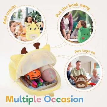 MICHLEY Toddler Giraffe Backpack for Kids Adventures