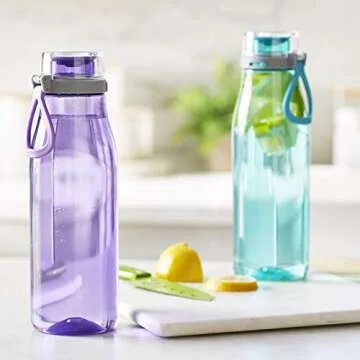 Durable Leak-Proof Amazon Basics Water Bottles 2-Pack