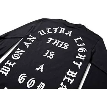 The Life of Pablo Tour | I Feel Like Pablo Crew Neck Sweatshirt - Comfortable Pullover, Soft Cotton Blend, Made in USA (US, Alpha, Medium, Regular, Regular, Black)