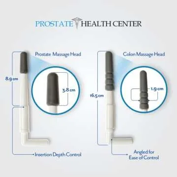 Sonic Prostate Massager by Prostate Health Center | Prostate Wellness Massager | Best Home Use Prostate Massage Device | BONUS: Prostate Massage Manual eBook by Harvard MD - Dr. Bazar