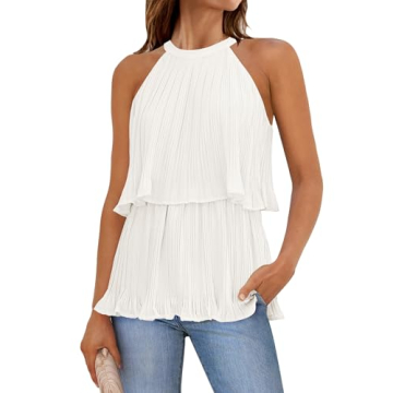 Stylish ZESICA Women's Halter Tank Top - Casual Elegance for Every Occasion