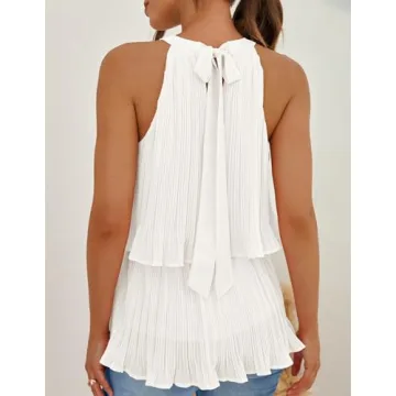 ZESICA Women's Summer Halter Tank Top, Perfect Fit