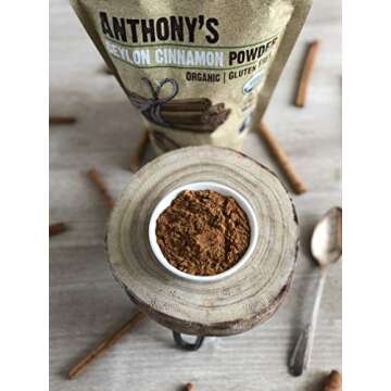 Anthony's Organic Ceylon Cinnamon Powder, 1 lb, Ground, Gluten Free, Non Irradiated, Non GMO, Keto Friendly
