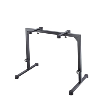 K&M Konig & Meyer 18810.015.55 Table Style Keyboard Stand Omega - Sturdy Height Adjustable Frame - F...