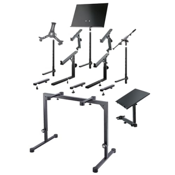 K&M Table Style Keyboard Stand - Adjustable, Durable & Portable