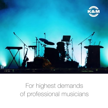 K&M Table Style Keyboard Stand - Adjustable, Durable & Portable