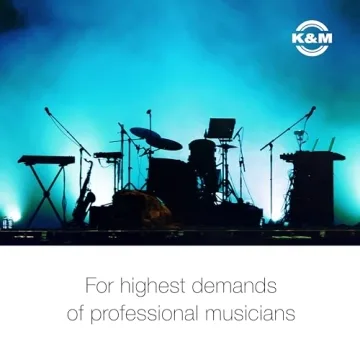 K&M Table Style Keyboard Stand - Adjustable, Durable & Portable