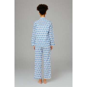 Yiulangde Roller Rabbit Monkey Pajamas Preppy Pjs Cute Pj Pants Sets For Women Y2k Long Sleeve Pajamas Set 2 Piece Loungewear