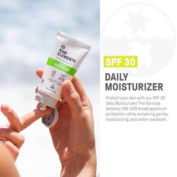Raw Elements Daily Moisturizer SPF 30 for Hydration and Protection