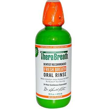 TheraBreath Fresh Breath Oral Rinse, Mild Flavor 16 fl oz (Pack of 3)