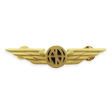 Luso Aviation Pilot Wings Aviator's Shirt Lapel Pin Gold - Stunning Quality Accessory
