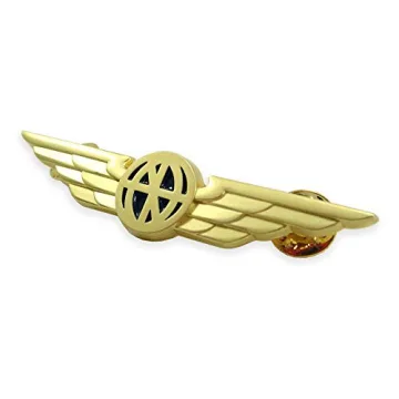 Luso Aviation Pilot Wings Aviator Lapel Pin Gold Must-Have