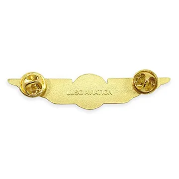 Luso Aviation Pilot Wings Aviator Lapel Pin Gold Must-Have