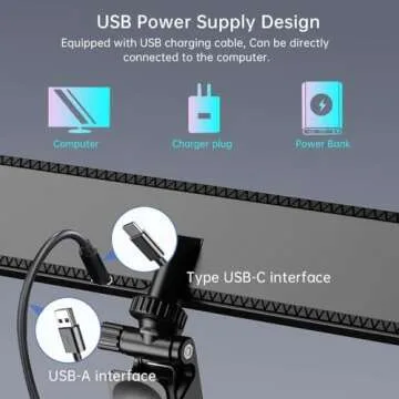 Video Conference Lighting, Webcam Light for Remote Working, Zoom Lighting for Laptop/Computer, Zoom Calls, Live Streaming, Self Broadcasting, Video Light with Tripod/Sturdy Clip,9000K Brightness