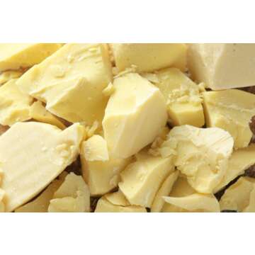 Cocoa (Cacao Butter) Butter, Pure, Raw, Unprocessed. Incredible Quality and Scent. Use for Lotion, C...