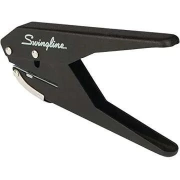 Swingline 1 Hole Punch, 20 Sheet Capacity, Ergonomic Design