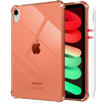 MoKo Slim TPU Case for iPad Mini 7/6th Gen - Lightweight, Clear, Protective