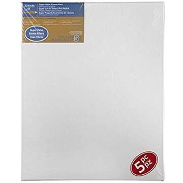 Artist's Loft Super Value Canvas Pack, 16" x 20"