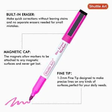 Shuttle Art Dry Erase Markers 25 Pack 20 Colors