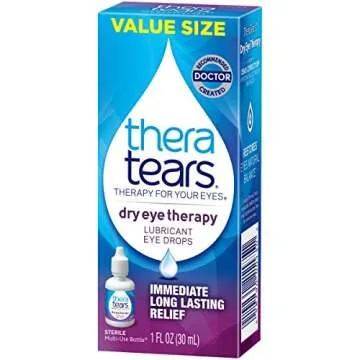 TheraTears Eye Drops for Dry Eyes, Dry Eye Therapy Lubricant Eyedrops, Provides Long Lasting Relief, 30 mL, 1 Fl oz Value Size