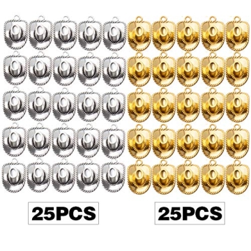 BronaGrand 50pcs Hat Charms for DIY Jewelry Making