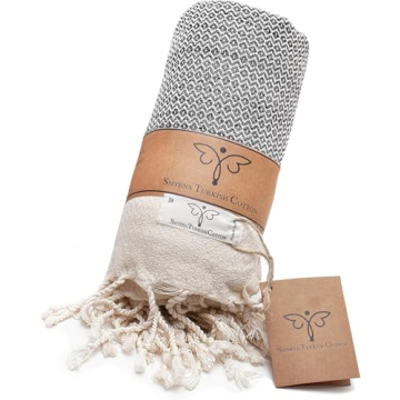 SMYRNA Vintage Turkish Cotton Throw Blanket - Boho Chic 50x60 Inch