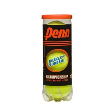 Penn Championship Tennis Balls - Regular Duty Felt Pressurized Tennis Balls - 24 Cans, 72 Balls, Yellow