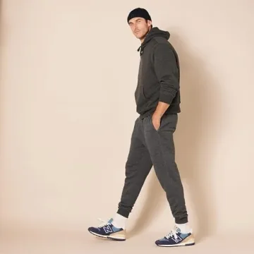 Amazon Essentials Men's Joggers Sweatpants Comfortable Fit Charcoal