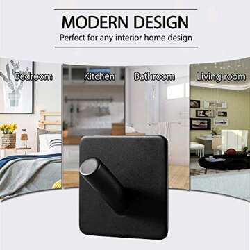 ShineMe Adhesive Wall Hooks - Heavy Duty & Stylish