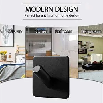 ShineMe Adhesive Wall Hooks - Heavy Duty & Stylish