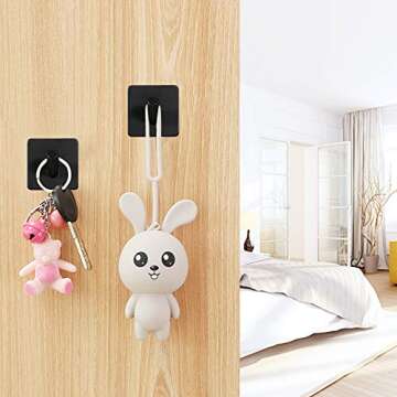 ShineMe Adhesive Wall Hooks - Heavy Duty & Stylish