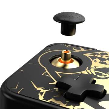 CRKD NEO S - Wireless Collectible Controller for Nintendo Switch OLED, Mobile, PC, Smart TV, Steam Deck OLED, Legion Go, Rog Ally Gaming (Rocket League Gold Edition with Charging Dock)