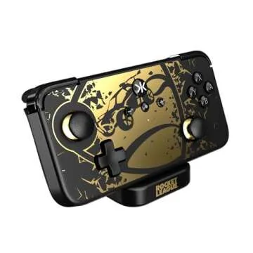 CRKD NEO S - Wireless Collectible Controller for Nintendo Switch OLED, Mobile, PC, Smart TV, Steam Deck OLED, Legion Go, Rog Ally Gaming (Rocket League Gold Edition with Charging Dock)