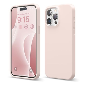 elago iPhone 15 Pro Max Liquid Silicone Case - Full Body Protective Cover in Lovely Pink