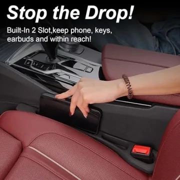Tesdluy Car Seat Gap Filler Set - Universal Fit and Durable