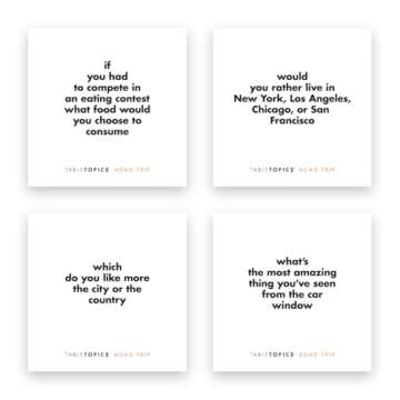 TableTopics Road Trip Conversation Cards for Family Fun