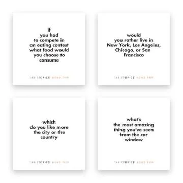 TableTopics Road Trip Conversation Cards for Family Fun