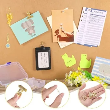 Elegant 310 Pcs Gold Decorative Push Pins Set