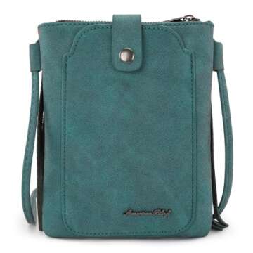 Montana West Crossbody Purse for Women Trendy Fringe Purses Western Cell Phone Crossbody Small Phone Purse Leather Womens Purses and Handbags Girls PH02-345TQ