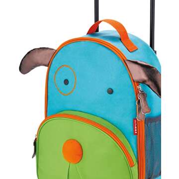 Skip Hop Zoo Dog Kids Luggage with Wheels for Travel