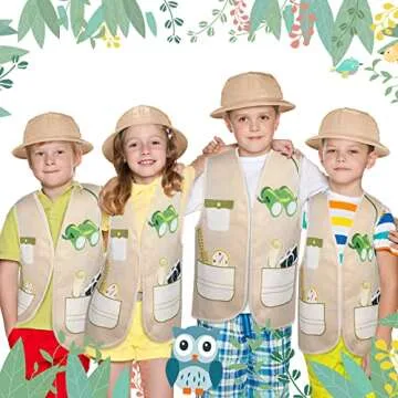 Haysandy 36 Pcs Explorer Costume Set for Kids Adventure