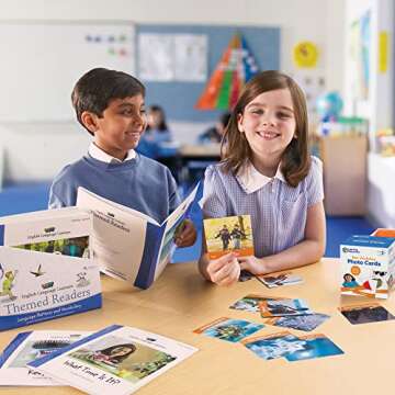 Learning Resources Basic Vocabulary Photo Cards, Vocabulary/Phonics Learning, Educational Games for ...