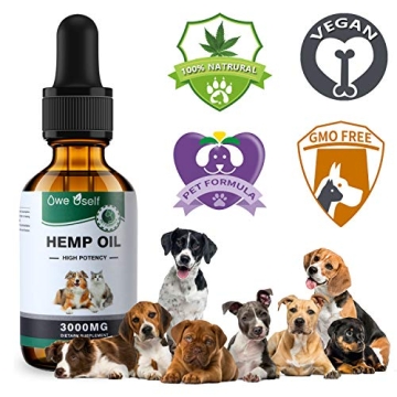 Owe Uself 3000mg Hemp Oil for Dogs – Anxiety & Stress Relief